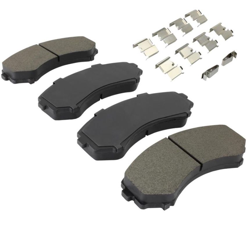 MPA 1001-0550M Quality-Built Premium Semi-Metallic Brake Pads w/ Hardware