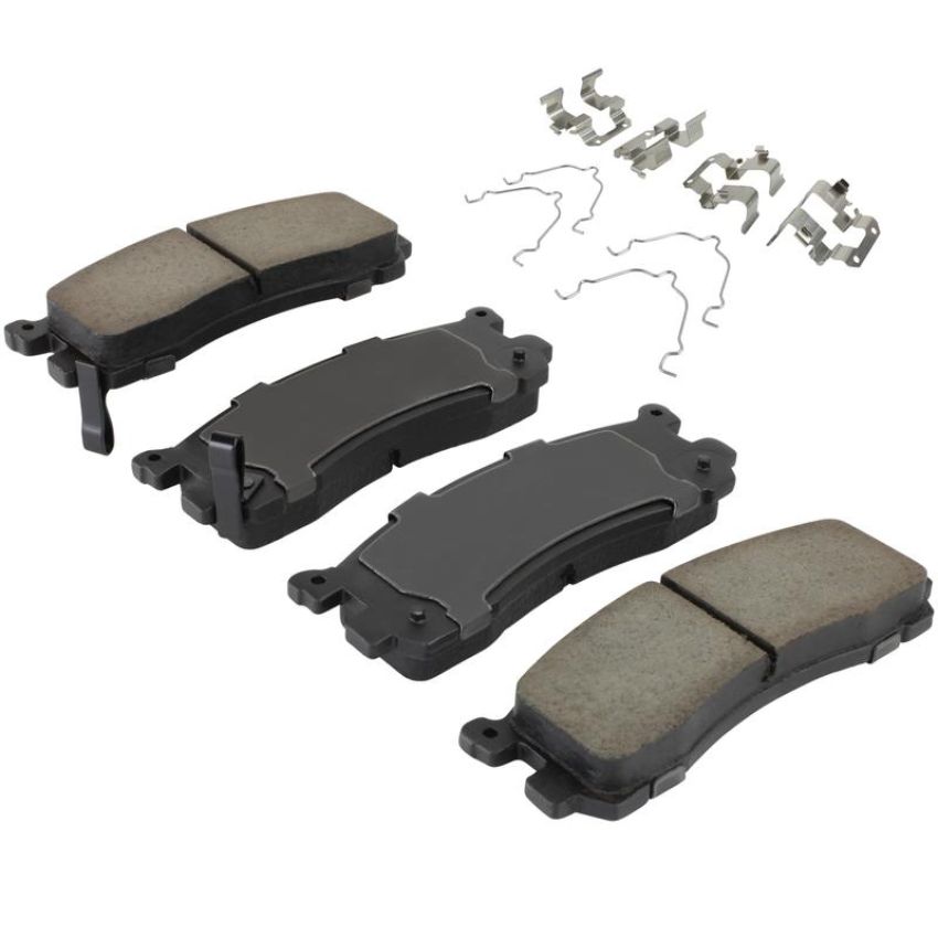 MPA 1001-0553AC Quality-Built Premium Ceramic Brake Pads w/ Hardware