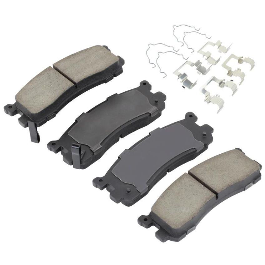 MPA 1001-0553C Quality-Built Premium Ceramic Brake Pads w/ Hardware