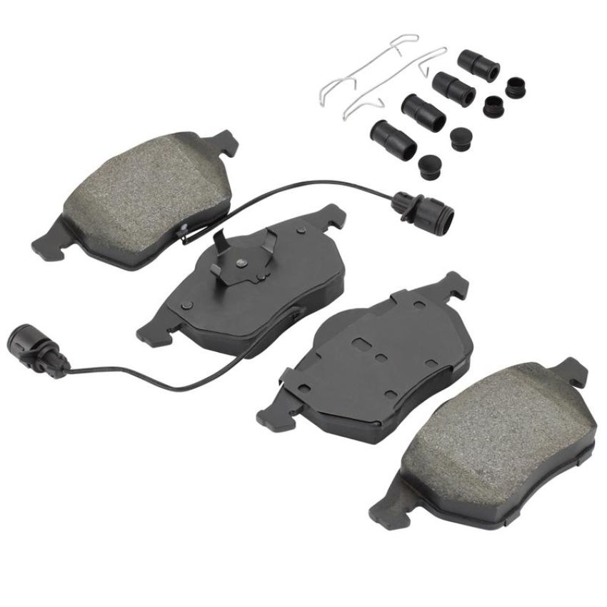 MPA 1001-0555M Quality-Built Premium Semi-Metallic Brake Pads w/ Hardware