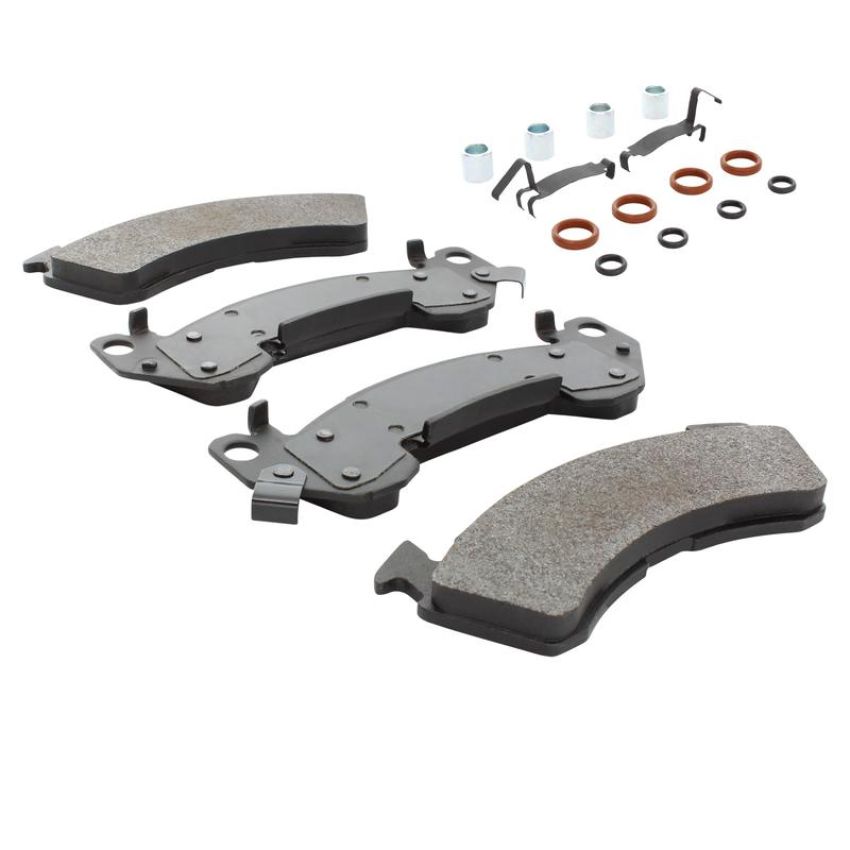 MPA 1001-0614AM Quality-Built Premium Semi-Metallic Brake Pads w/ Hardware
