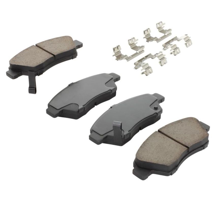 MPA 1001-0621M Quality-Built Premium Semi-Metallic Brake Pads w/ Hardware