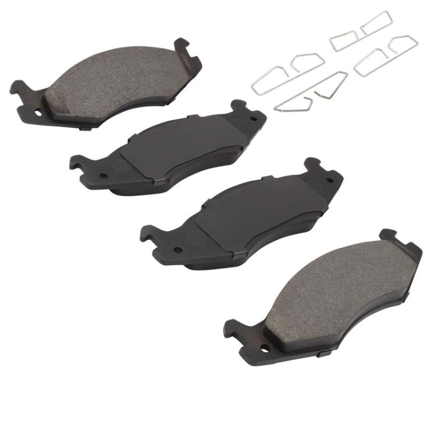 MPA 1001-0651M Quality-Built Premium Semi-Metallic Brake Pads w/ Hardware