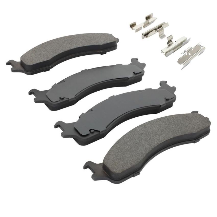 MPA 1001-0655M Quality-Built Premium Semi-Metallic Brake Pads w/ Hardware