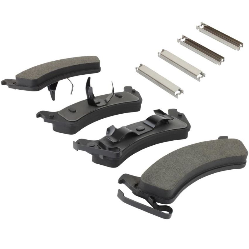 MPA 1001-0664M Quality-Built Premium Semi-Metallic Brake Pads w/ Hardware
