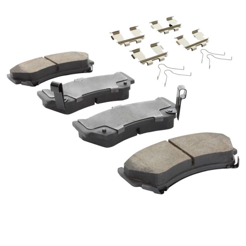 MPA 1001-0668C Quality-Built Premium Ceramic Brake Pads w/ Hardware
