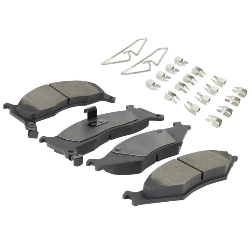 MPA 1001-0670M Quality-Built Premium Semi-Metallic Brake Pads w/ Hardware