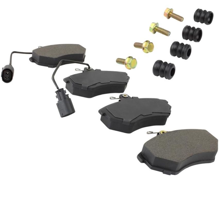 MPA 1001-0684M Quality-Built Premium Semi-Metallic Brake Pads w/ Hardware