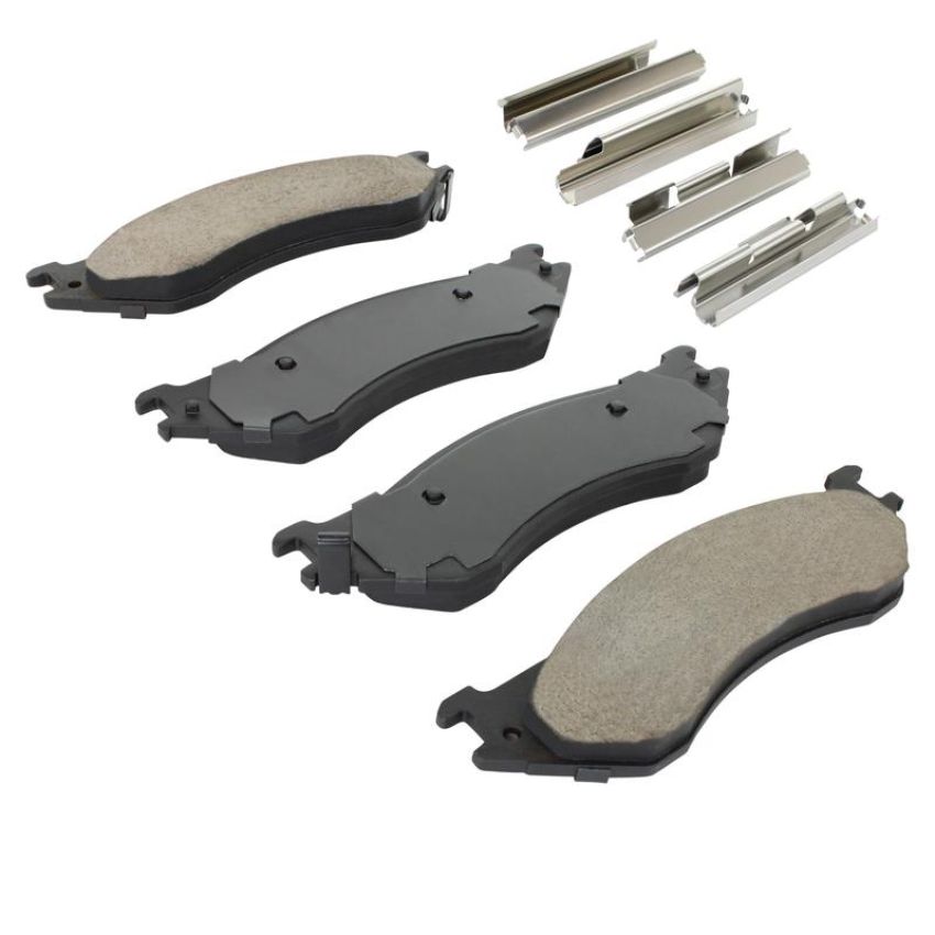 MPA 1001-0702C Quality-Built Premium Ceramic Brake Pads w/ Hardware