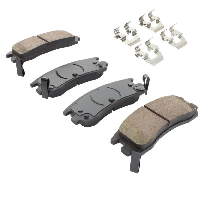 MPA 1001-0714C Quality-Built Premium Ceramic Brake Pads w/ Hardware