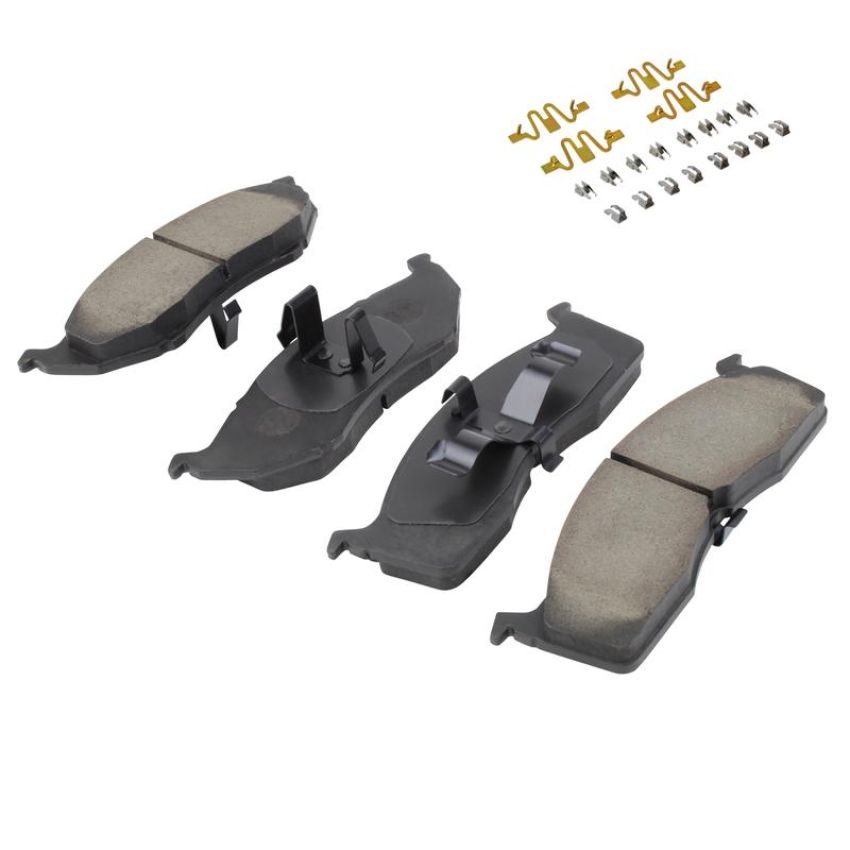 MPA 1001-0730M Quality-Built Premium Semi-Metallic Brake Pads w/ Hardware