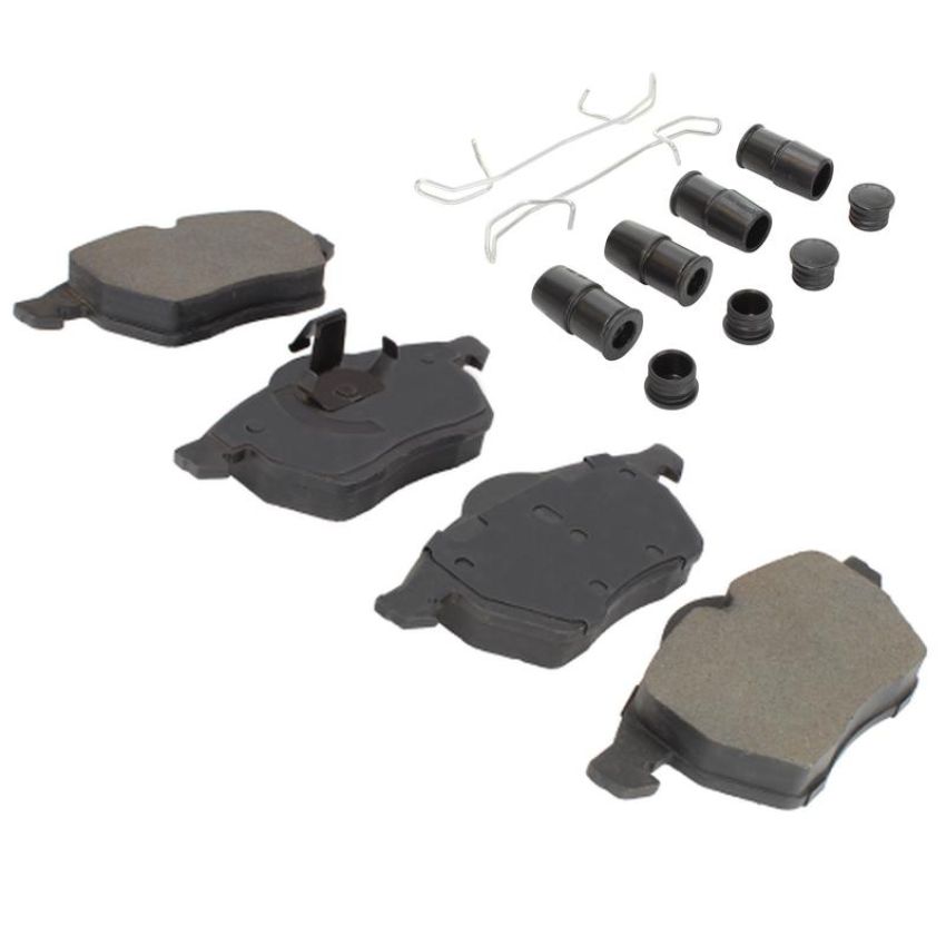MPA 1001-0736M Quality-Built Premium Semi-Metallic Brake Pads w/ Hardware
