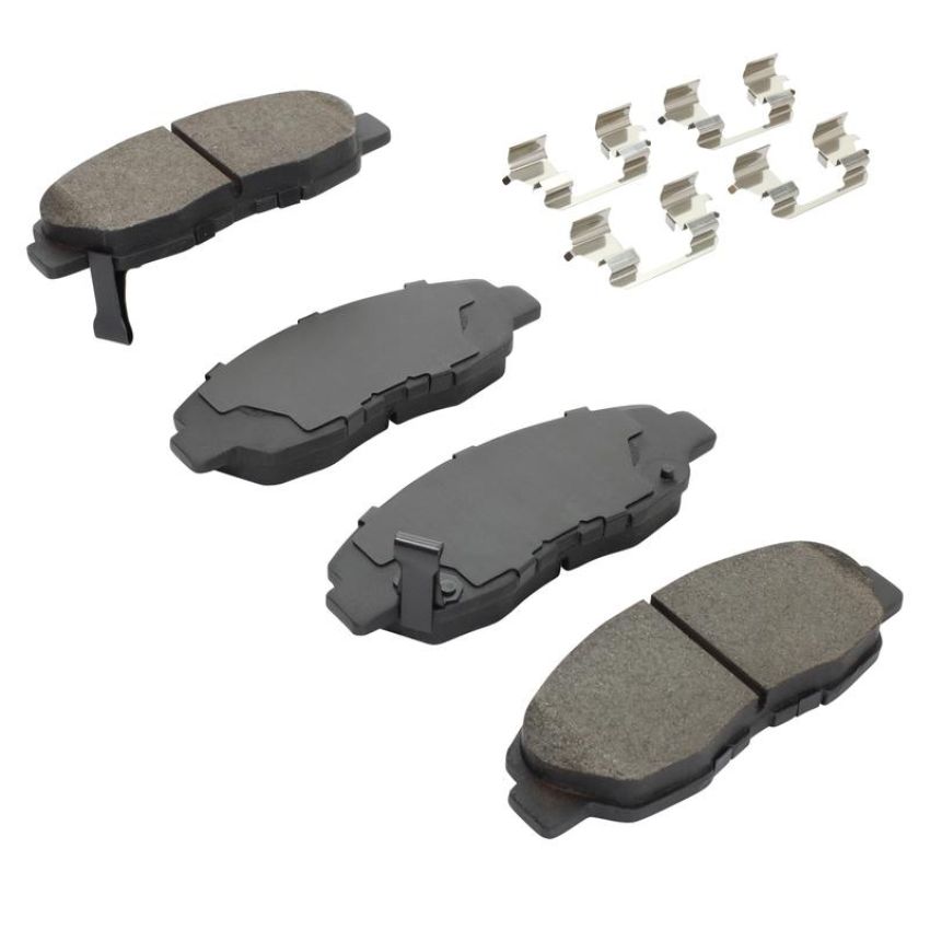 MPA 1001-0764M Quality-Built Premium Semi-Metallic Brake Pads w/ Hardware