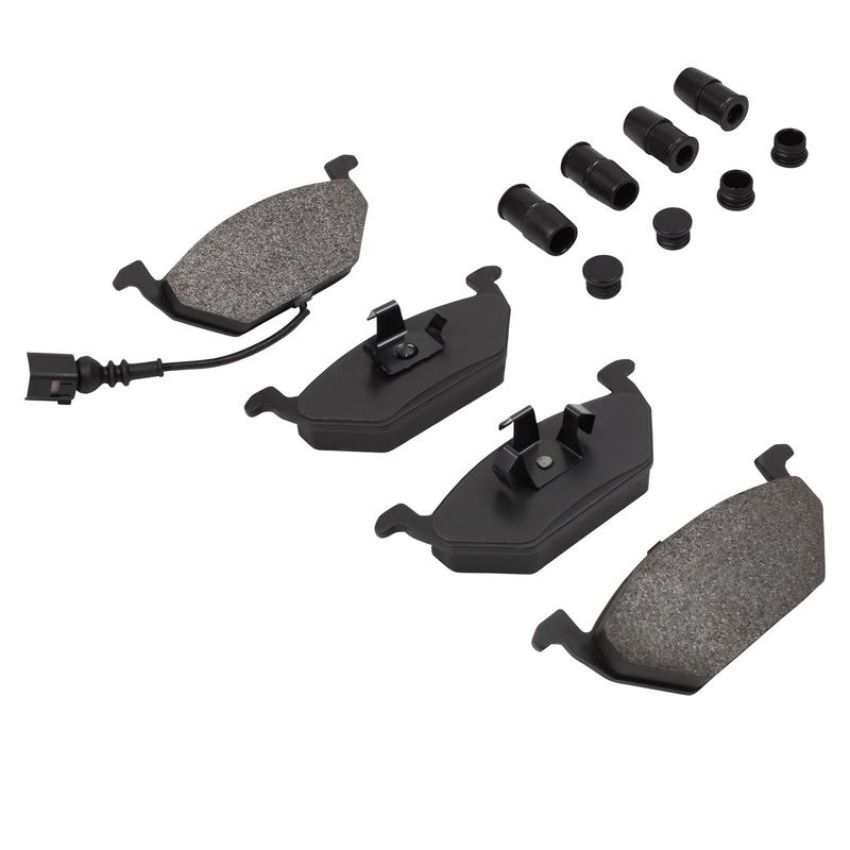 MPA 1001-0768AM Quality-Built Premium Semi-Metallic Brake Pads w/ Hardware