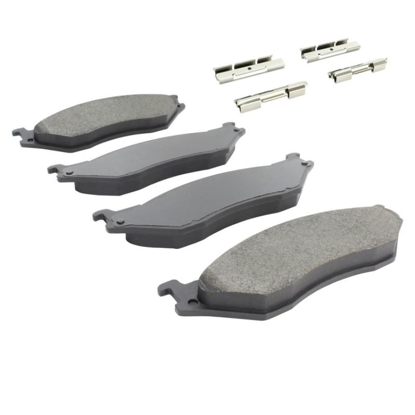 MPA 1001-0777M Quality-Built Premium Semi-Metallic Brake Pads w/ Hardware
