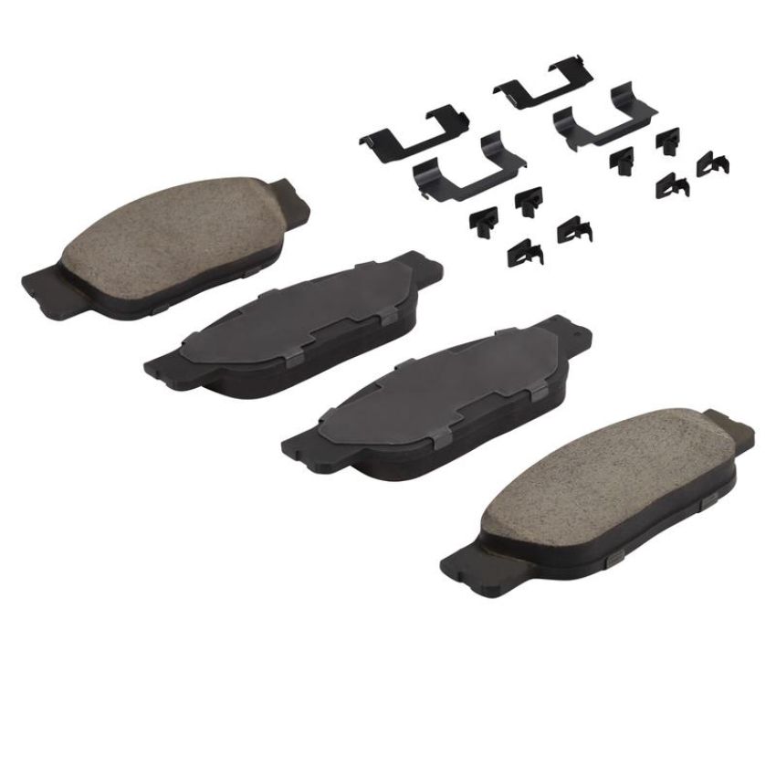 MPA 1001-0805M Quality-Built Premium Semi-Metallic Brake Pads w/ Hardware