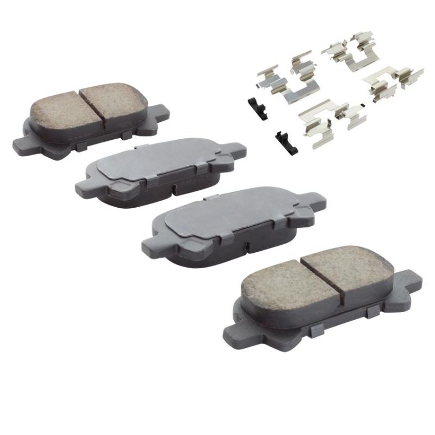 MPA 1001-0828M Quality-Built Premium Semi-Metallic Brake Pads w/ Hardware
