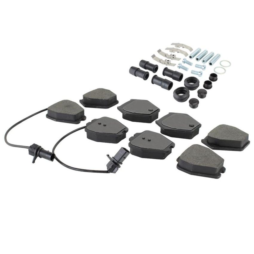 MPA 1001-0839M Quality-Built Premium Semi-Metallic Brake Pads w/ Hardware