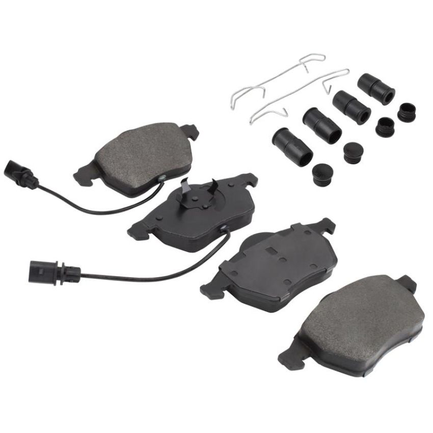 MPA 1001-0840M Quality-Built Premium Semi-Metallic Brake Pads w/ Hardware