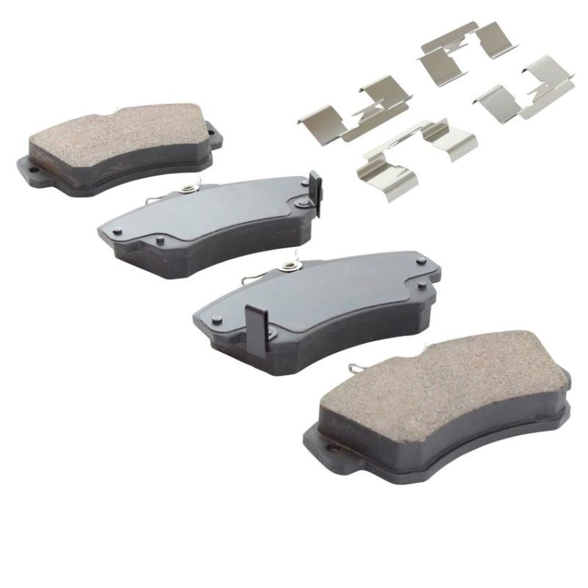 MPA 1001-0841M Quality-Built Premium Semi-Metallic Brake Pads w/ Hardware