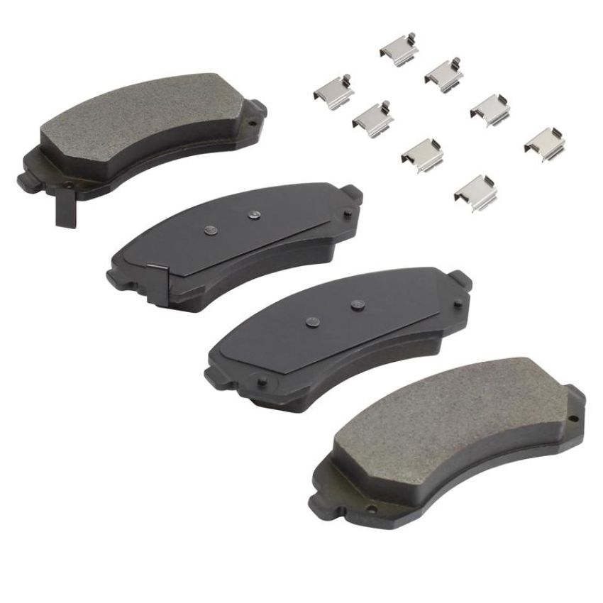 MPA 1001-0844M Quality-Built Premium Semi-Metallic Brake Pads w/ Hardware