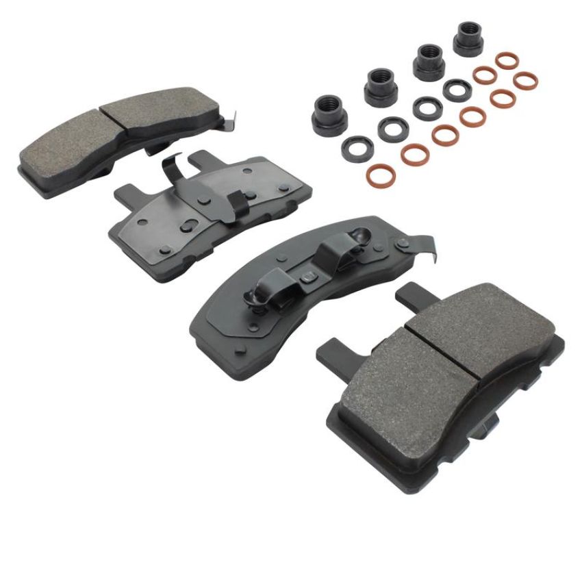 MPA 1001-0845M Quality-Built Premium Semi-Metallic Brake Pads w/ Hardware