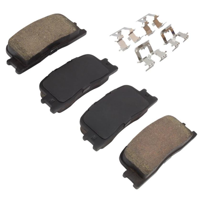 MPA 1001-0885AC Quality-Built Premium Ceramic Brake Pads w/ Hardware