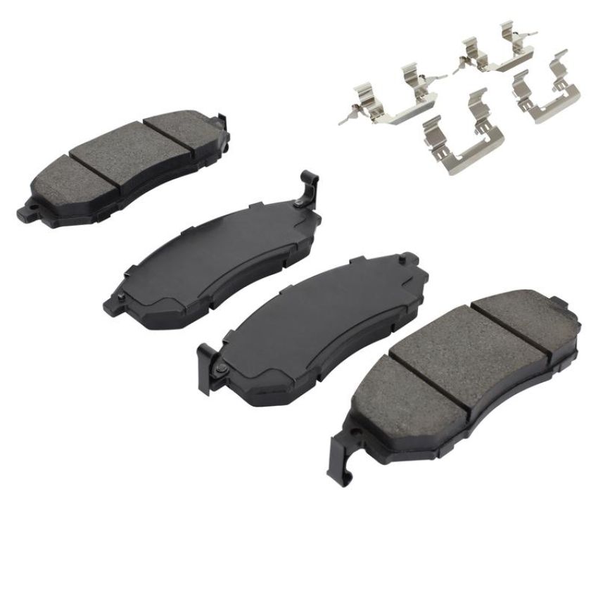 MPA 1001-0888M Quality-Built Premium Semi-Metallic Brake Pads w/ Hardware