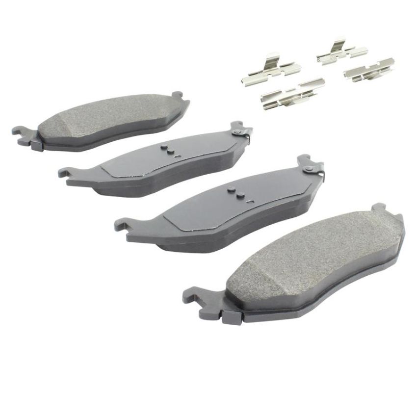 MPA 1001-0898M Quality-Built Premium Semi-Metallic Brake Pads w/ Hardware