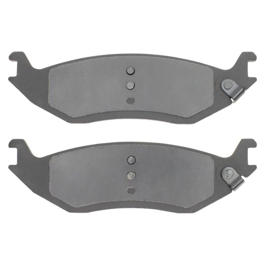 MPA 1001-0898M Quality-Built Premium Semi-Metallic Brake Pads w/ Hardware