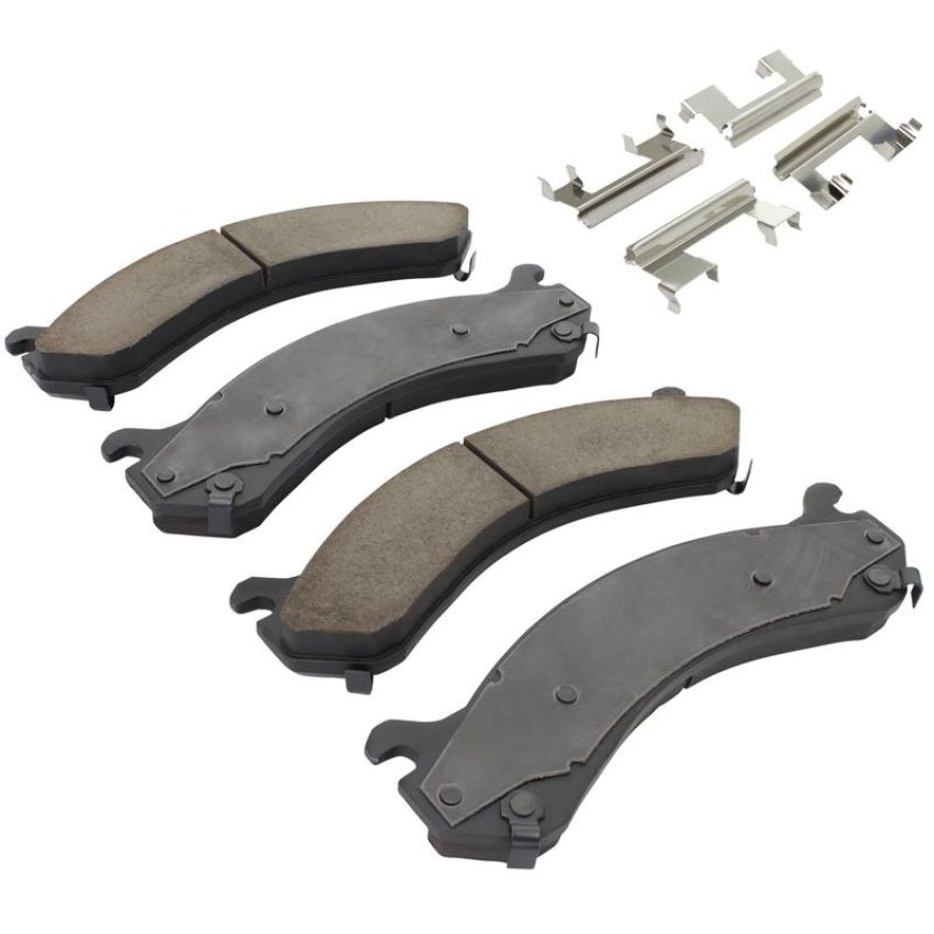 MPA 1001-0909M Quality-Built Premium Semi-Metallic Brake Pads w/ Hardware