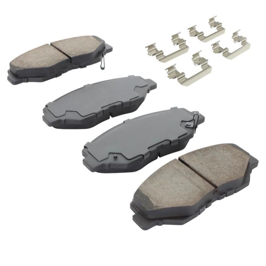 MPA 1001-0914AM Quality-Built Premium Semi-Metallic Brake Pads w/ Hardware