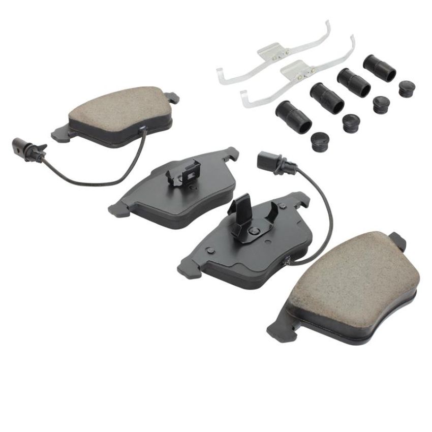 MPA 1001-0915AM Quality-Built Premium Semi-Metallic Brake Pads w/ Hardware