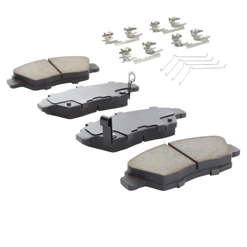 MPA 1001-0948M Quality-Built Premium Semi-Metallic Brake Pads w/ Hardware