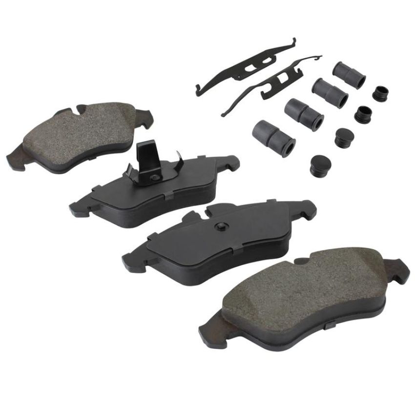 MPA 1001-0950M Quality-Built Premium Semi-Metallic Brake Pads w/ Hardware
