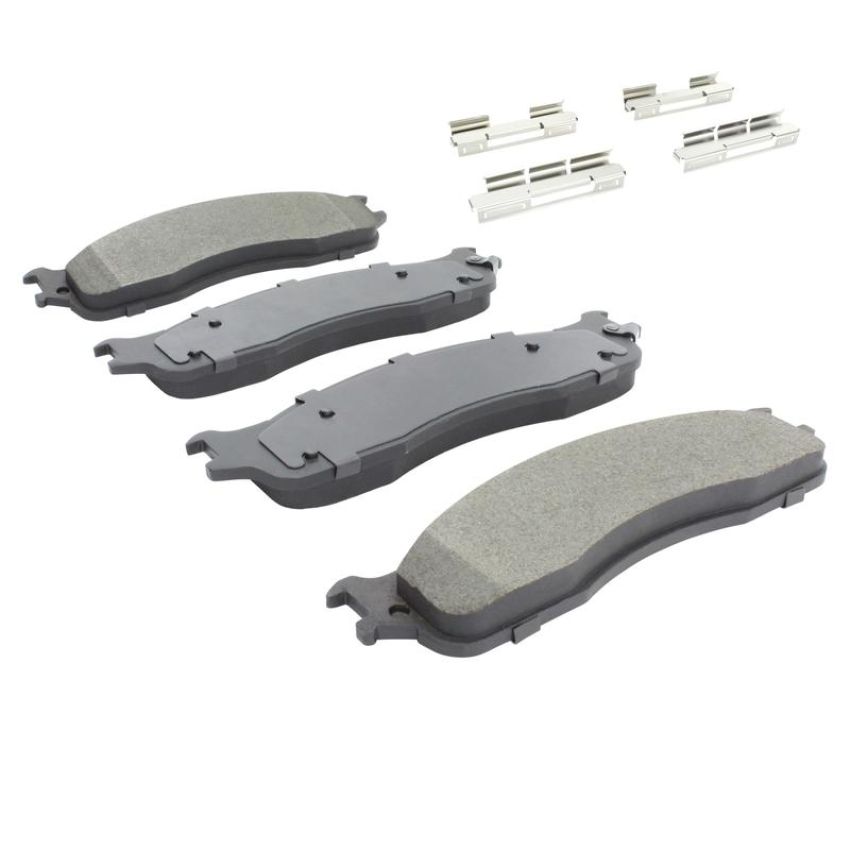 MPA 1001-0965M Quality-Built Premium Semi-Metallic Brake Pads w/ Hardware