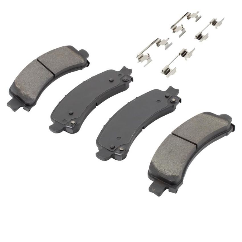 MPA 1001-0974AM Quality-Built Premium Semi-Metallic Brake Pads w/ Hardware