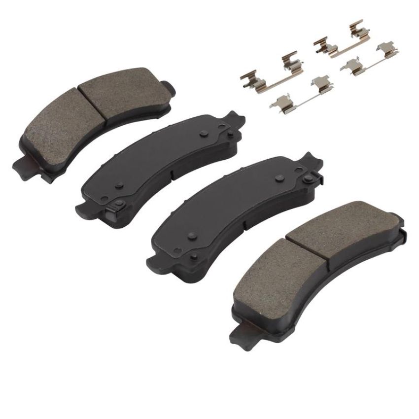 MPA 1001-0974M Quality-Built Premium Semi-Metallic Brake Pads w/ Hardware