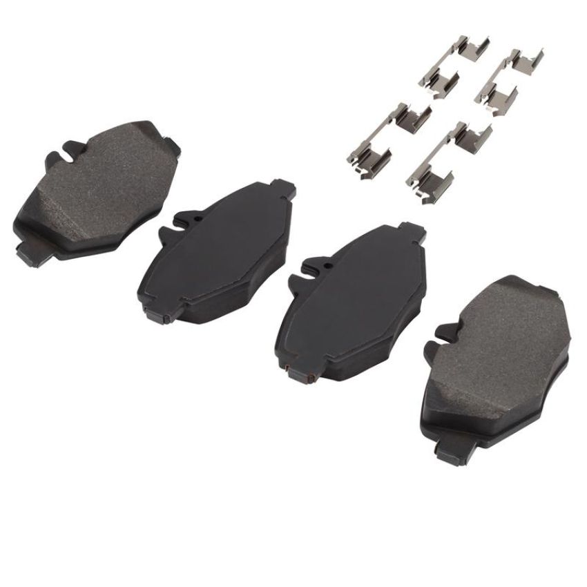MPA 1001-0987M Quality-Built Premium Semi-Metallic Brake Pads w/ Hardware