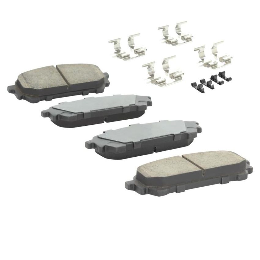 MPA 1001-1004C Quality-Built Premium Ceramic Brake Pads w/ Hardware