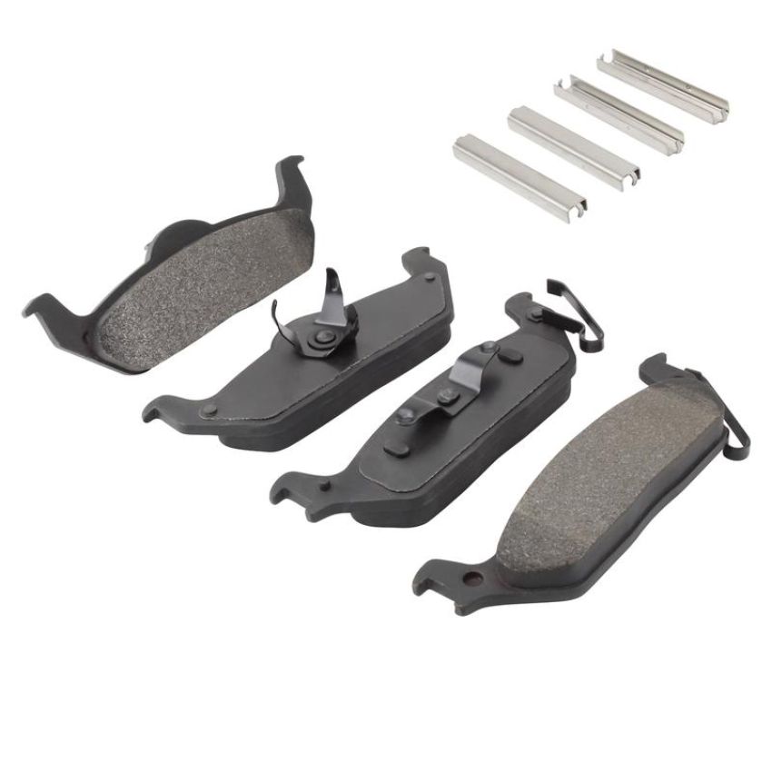 MPA 1001-1012M Quality-Built Premium Semi-Metallic Brake Pads w/ Hardware