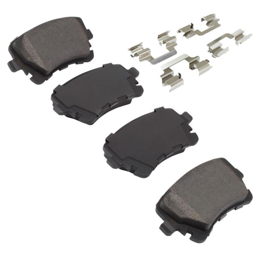 MPA 1001-1018M Quality-Built Premium Semi-Metallic Brake Pads w/ Hardware