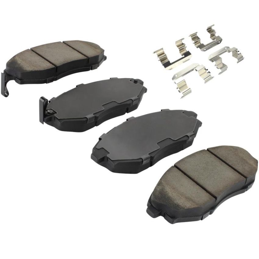 MPA 1001-1031M Quality-Built Premium Semi-Metallic Brake Pads w/ Hardware