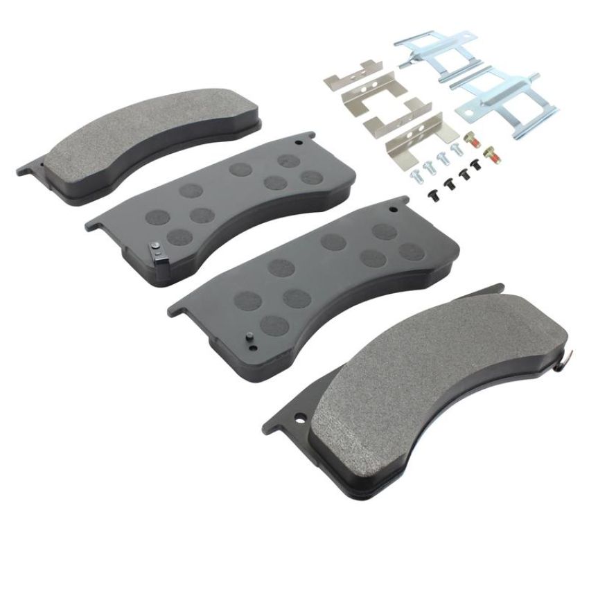 MPA 1001-1032M Quality-Built Premium Semi-Metallic Brake Pads w/ Hardware