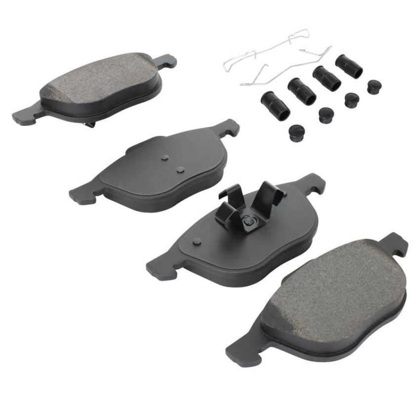 MPA 1001-1044M Quality-Built Premium Semi-Metallic Brake Pads w/ Hardware
