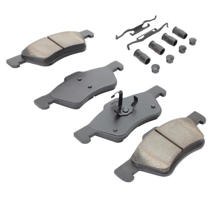 MPA 1001-1047BC Quality-Built Premium Ceramic Brake Pads w/ Hardware