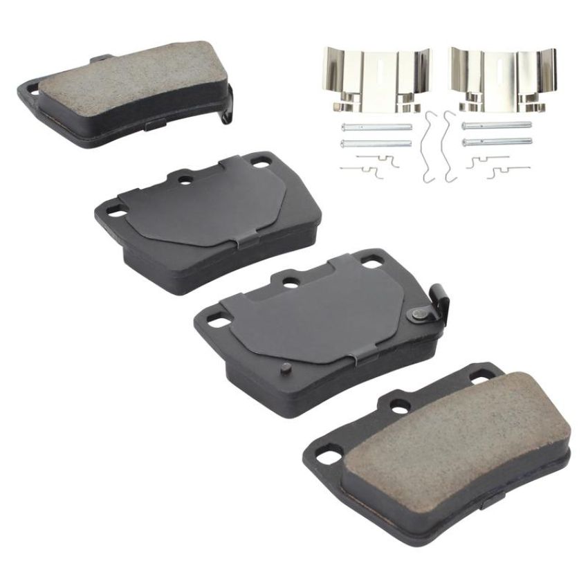 MPA 1001-1051C Quality-Built Premium Ceramic Brake Pads w/ Hardware