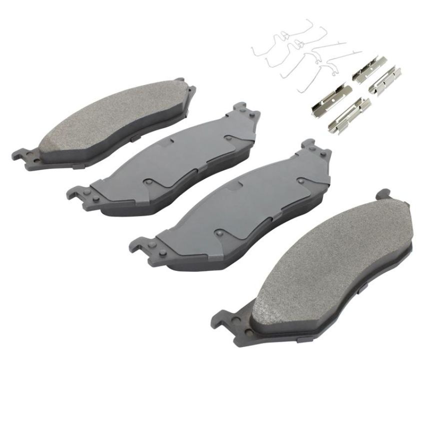 MPA 1001-1066M Quality-Built Premium Semi-Metallic Brake Pads w/ Hardware