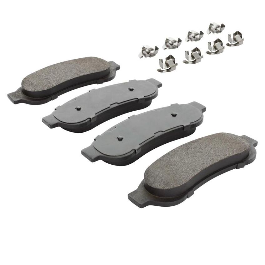 MPA 1001-1067M Quality-Built Premium Semi-Metallic Brake Pads w/ Hardware