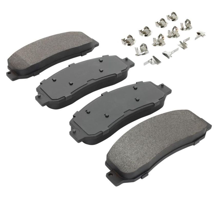 MPA 1001-1069M Quality-Built Premium Semi-Metallic Brake Pads w/ Hardware